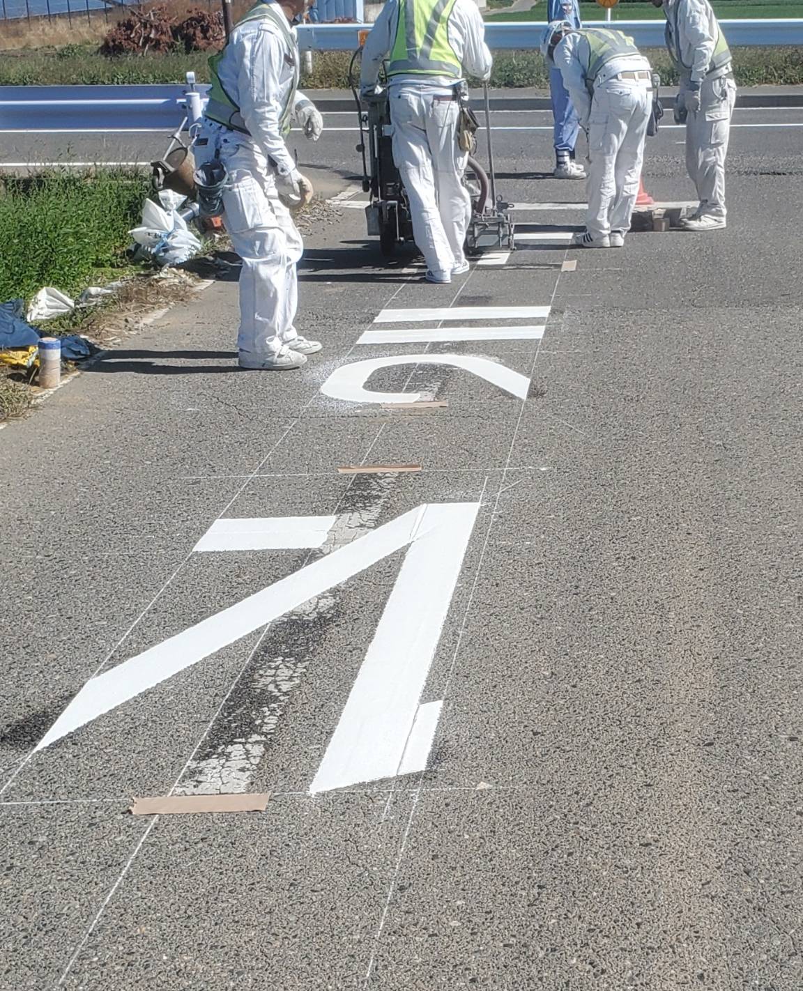 道路標示工事
